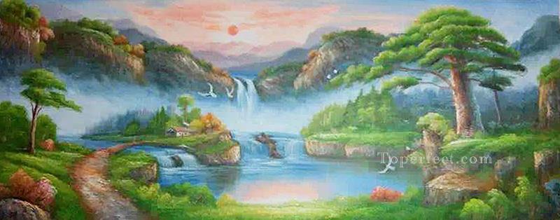 800x314 Sunset In Fairyland Bob Ross Landscape Painting In Oil For Sale - Bob Ross Painting Price