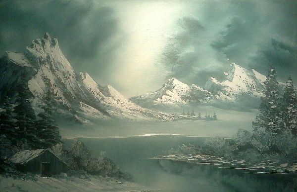 600x389 Winter Oil Paintings For Sale - Bob Ross Painting Price Original