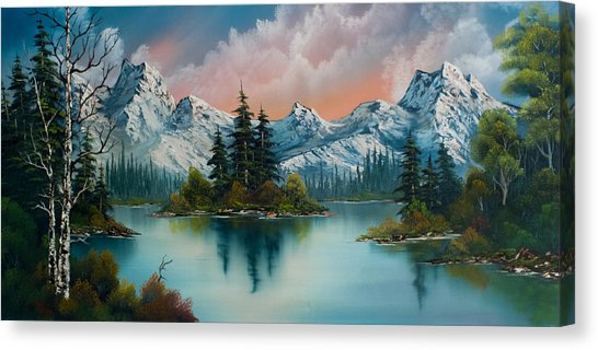 546x320 Bob Ross Style Canvas Prints Fine Art America - Bob Ross Painting Print