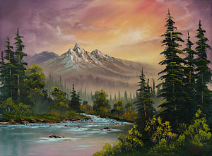 300x221 Bob Ross Style Paintings Fine Art America - Bob Ross Painting Prints