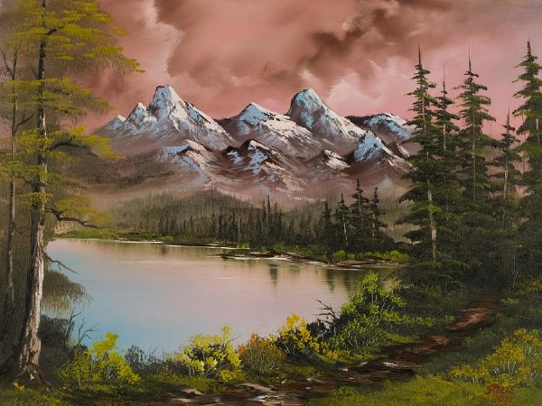 600x450 Bob Ross Autumn Storm Prints Amp Bob Ross Autumn Storm Paintings - Bob Ross Painting Prints