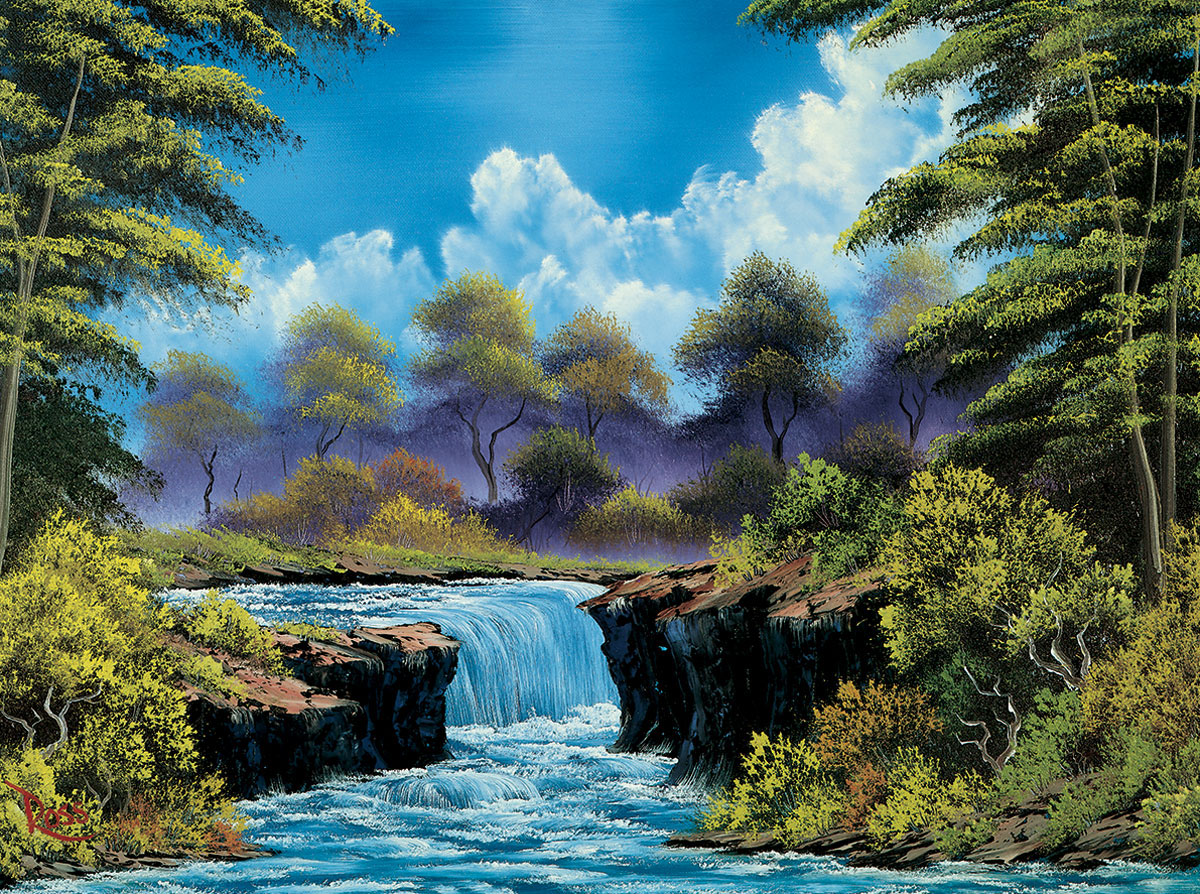 1200x894 Summer Joy Of Puzzles With Bob Ross Jigsaw Puzzle - Bob Ross Painting Value