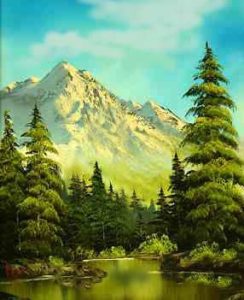 244x300 How To Host Your Own Bob Ross Painting Party - Bob Ross Painting Worth