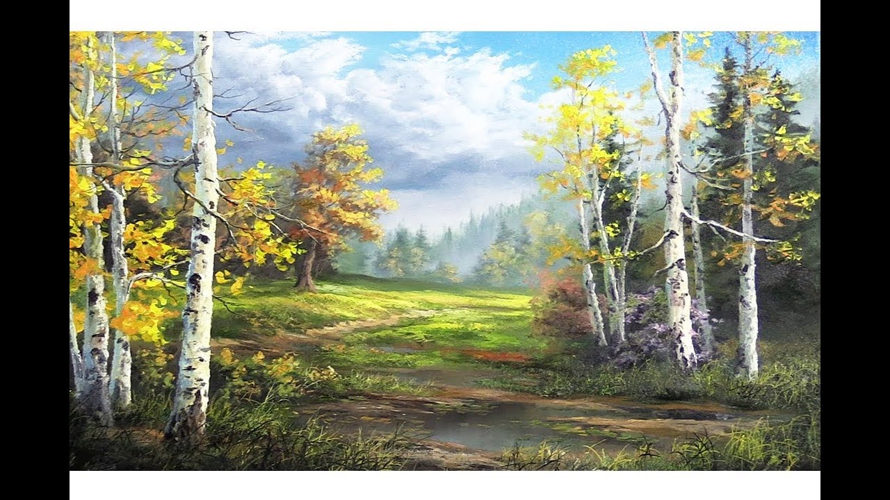 1280x720 Birch Trees After The Storm Paint With Kevin - Bob Ross Painting Worth