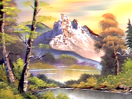 450x337 Bob Ross Serenity Twoinchbrush - Bob Ross Serenity Painting