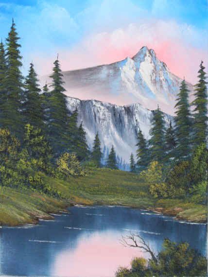 Bob Ross Serenity Painting at PaintingValley.com | Explore collection ...