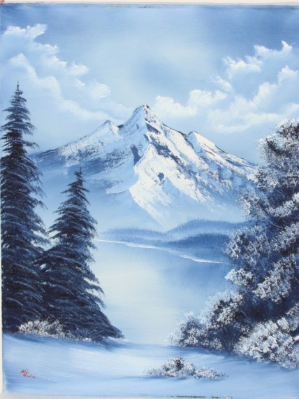 Bob Ross Serenity Painting at PaintingValley.com | Explore collection ...