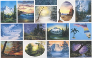 300x190 Bob Ross Joy Of Painting Books - Bob Ross Serenity Painting