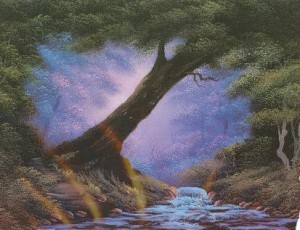 300x230 Bob Ross Method Oil Painting Class - Bob Ross Serenity Painting