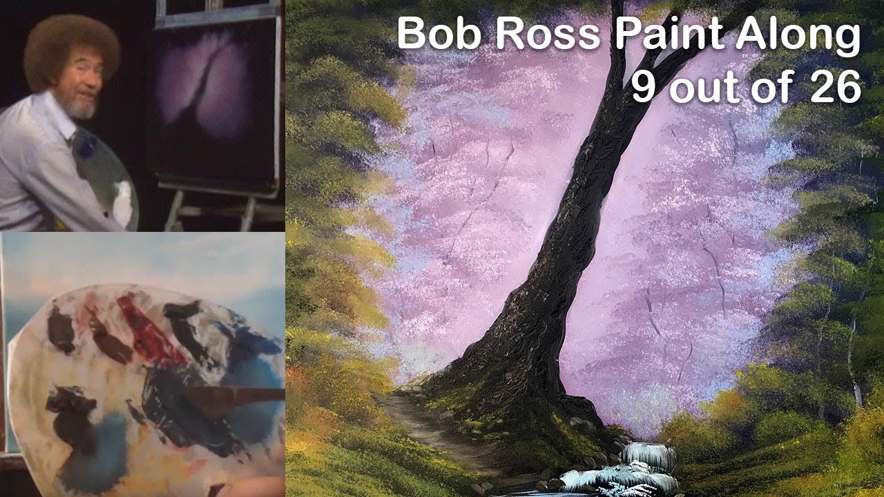 1280x720 Bob Ross Paint Along - Bob Ross Serenity Painting