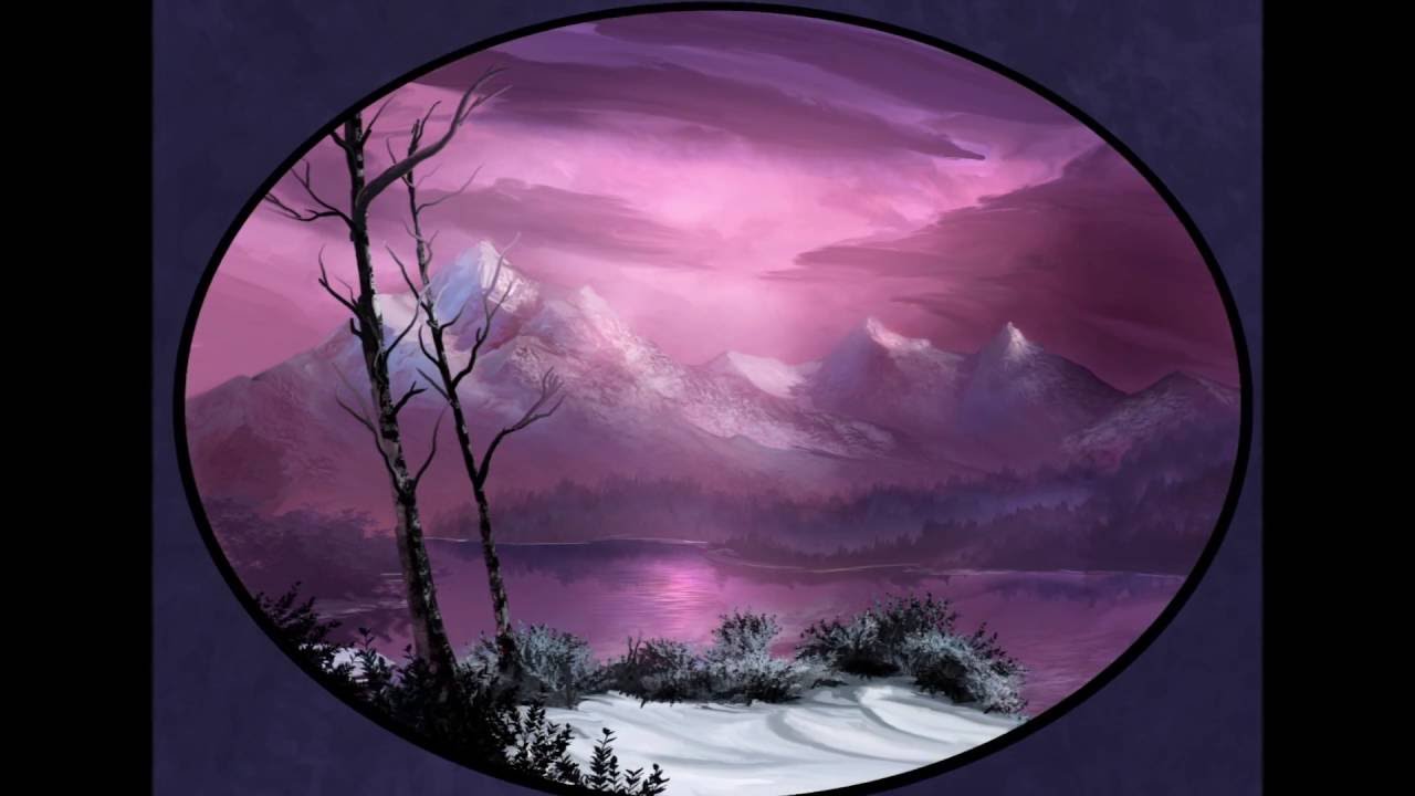 1280x720 Bob Ross Paint Along - Bob Ross Serenity Painting