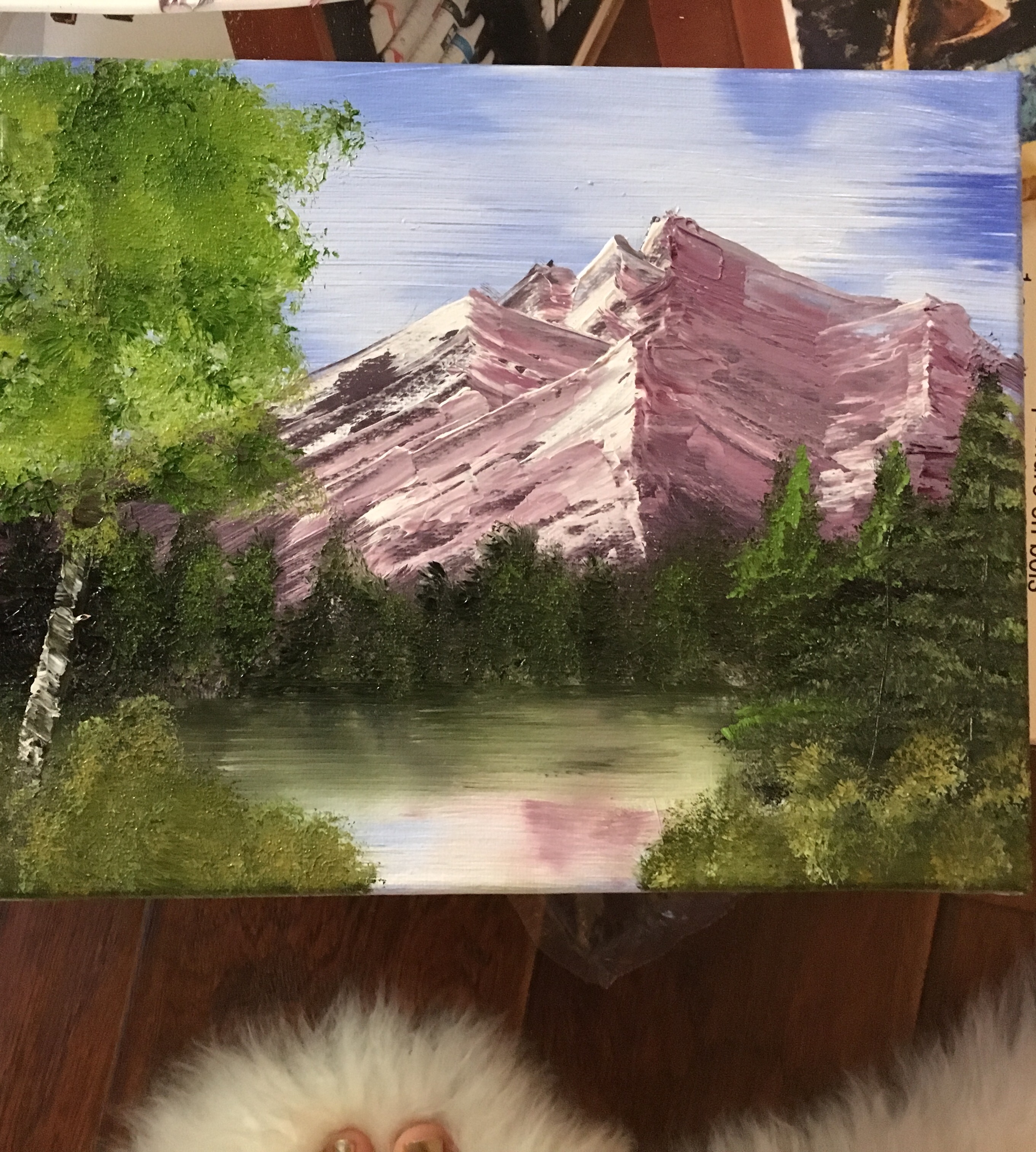 2720x3024 My Wife Tried Her First Bob Ross Style Painting. She Is In No Way - Bob Ross Style Of Painting