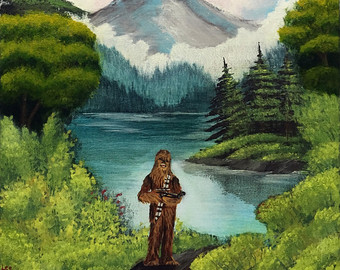 340x270 Star Wars Painting Etsy - Bob Ross Style Of Painting