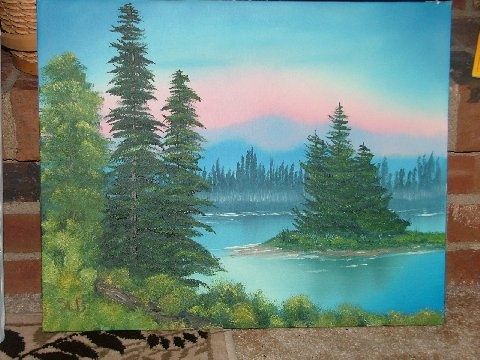 480x360 Bob Ross Style Painting. My Paintings And Crafts - Bob Ross Style Painting
