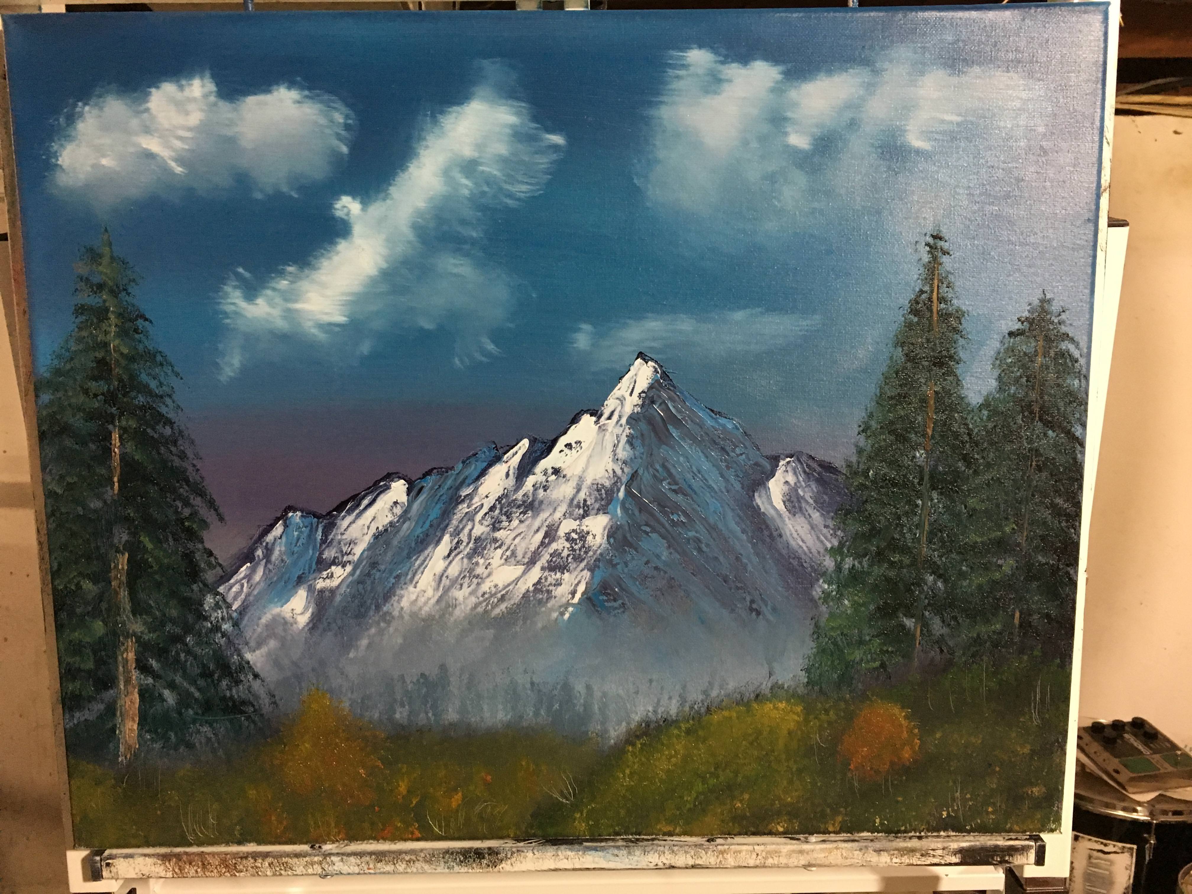 4032x3024 Bob Ross Style Painting - Bob Ross Style Painting