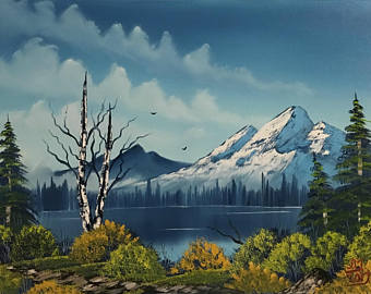 340x270 Bob Ross Style Etsy - Bob Ross Style Painting