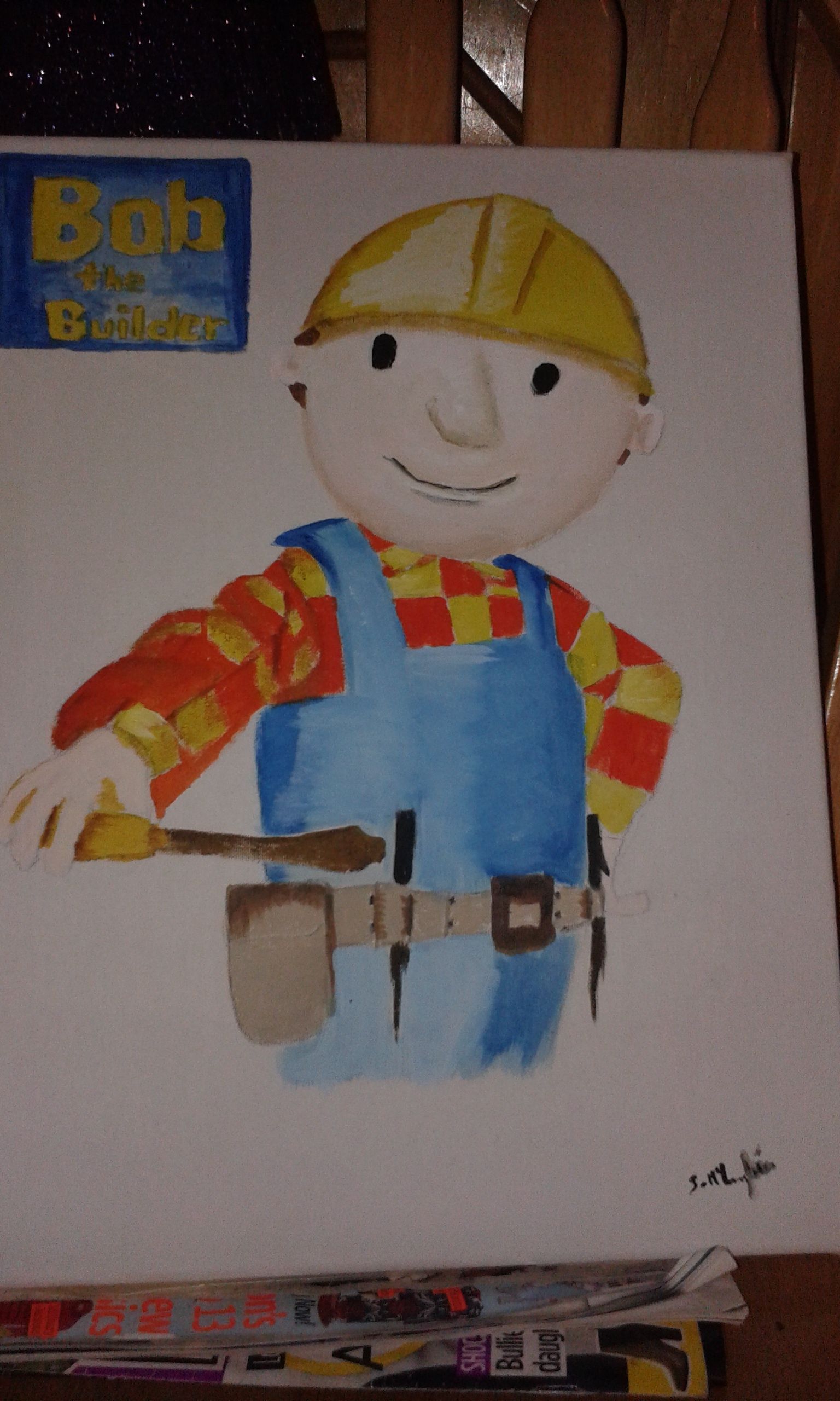 1536x2560 Bob The Builder Painting Sams Art - Bob The Builder Painting