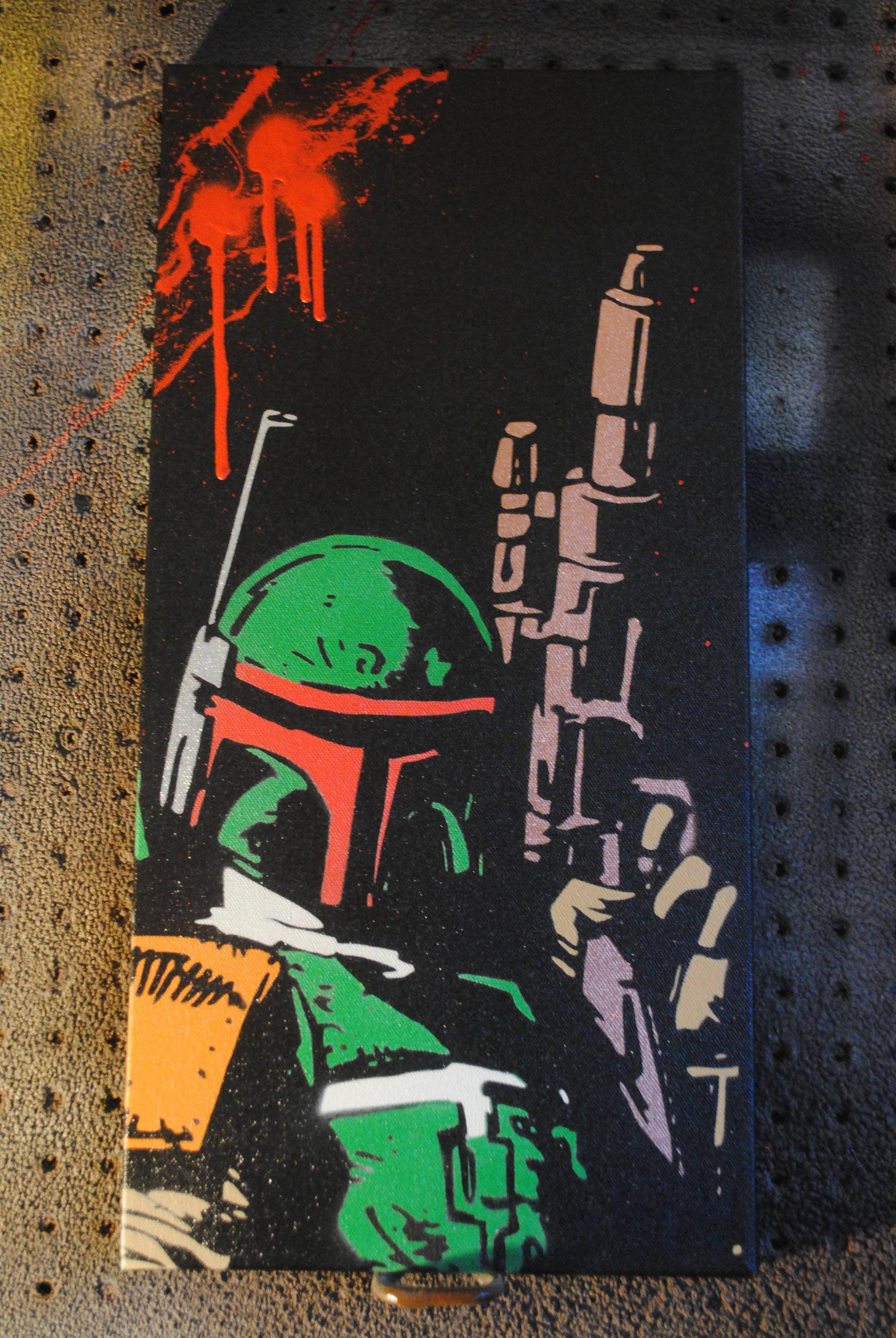 2074x3098 My Boba Fett Painting Stencils And Spraypaint Starwars - Boba Fett Painting