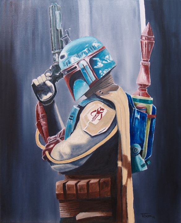 585x720 Boba Fett - Boba Fett Painting