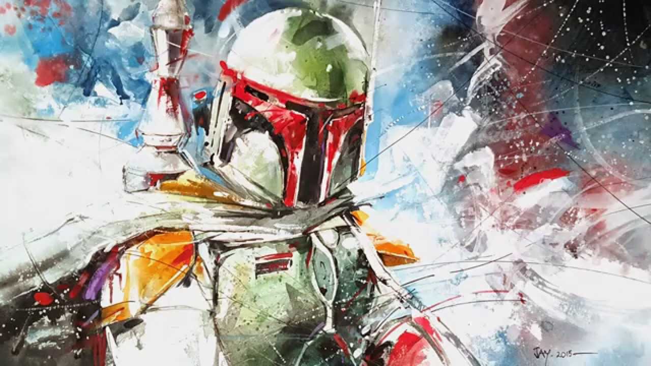 1280x720 Boba Fett - Boba Fett Painting
