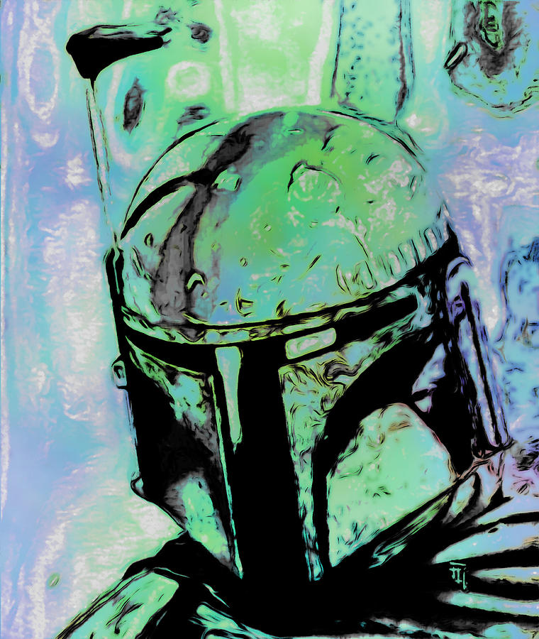 760x900 Boba Fett 2 Painting By Fli Art - Boba Fett Painting
