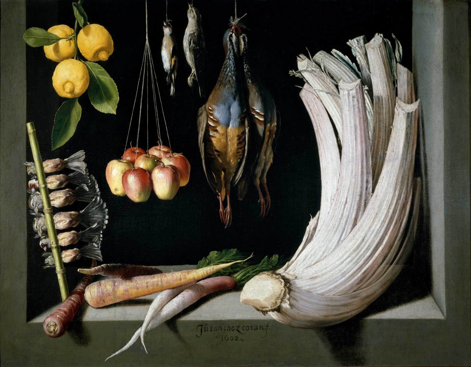 1920x1499 Still Life With Game, Vegetables And Fruit - Bodegon Painting