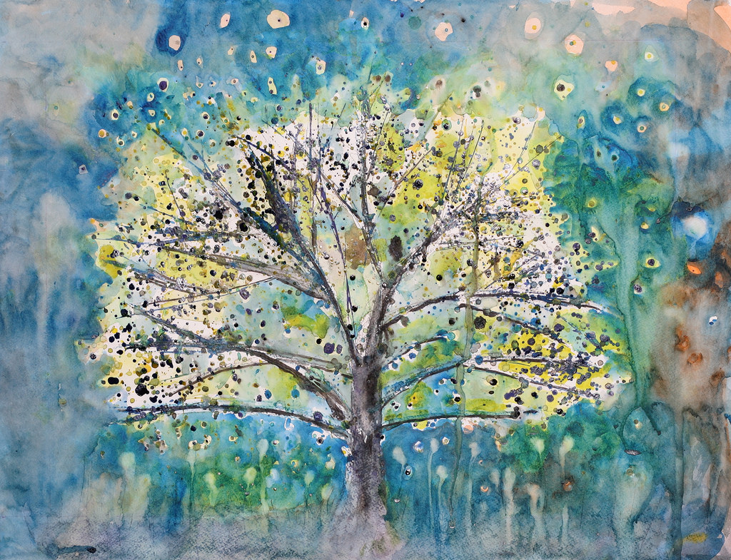 1024x785 Phillip Jones Painting Bodhi Tree - Bodhi Tree Painting