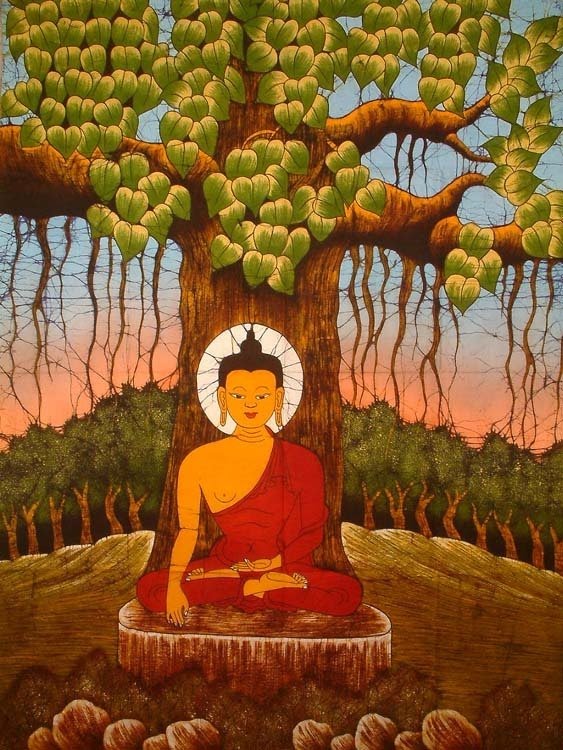 563x750 Under The Bodhi Tree - Bodhi Tree Painting
