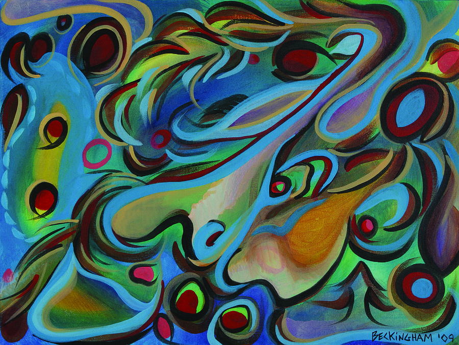 900x677 Bodhi Tree Painting By Molly Beckingham - Bodhi Tree Painting