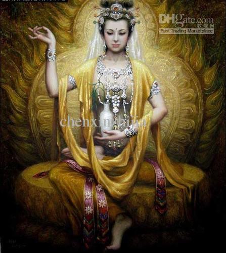 447x500 Wholesale Cheap 2013 Beautiful Dunhuang Bodhisattva Decorative Oil - Bodhisattva Painting