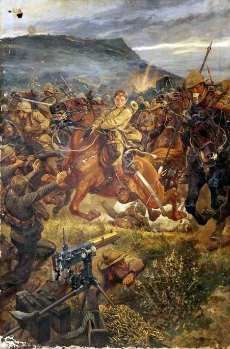 451x685 Charge During The Boer War Art Uk - Boer War Painting