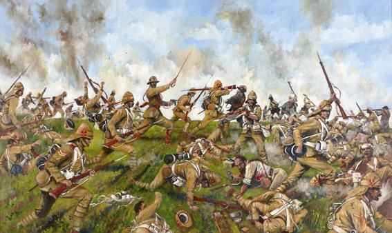 567x338 Spion Kop, Boer War Battle Colonial Wars Military - Boer War Painting