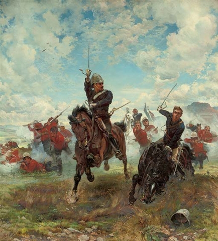 434x480 The First Boer War Bartered History - Boer War Painting