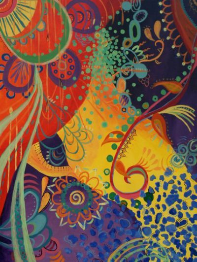 400x532 Introspection Bohemian Acrylic Diy Antique Box Painting Ideas - Bohemian Painting