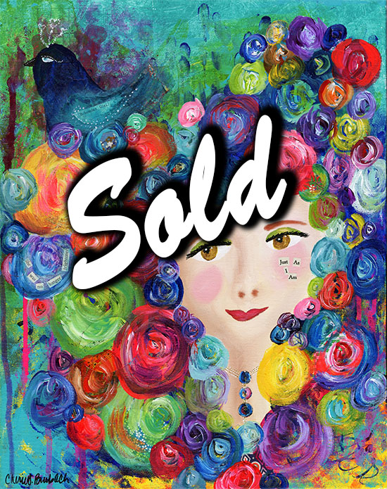 550x695 Sold Bohemian Girl (Original Painting) - Bohemian Painting