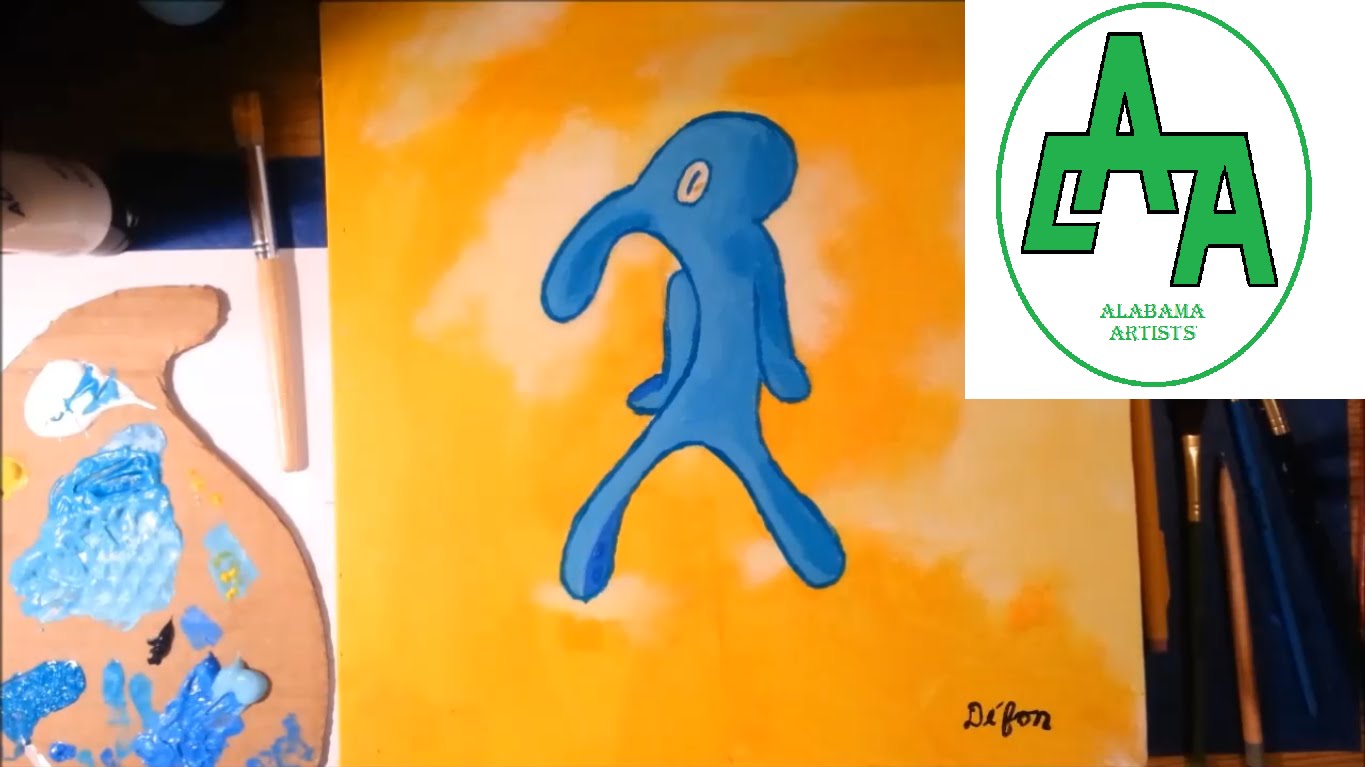 1365x767 Painting Bold And Brash Spongebob - Bold And Brash Painting