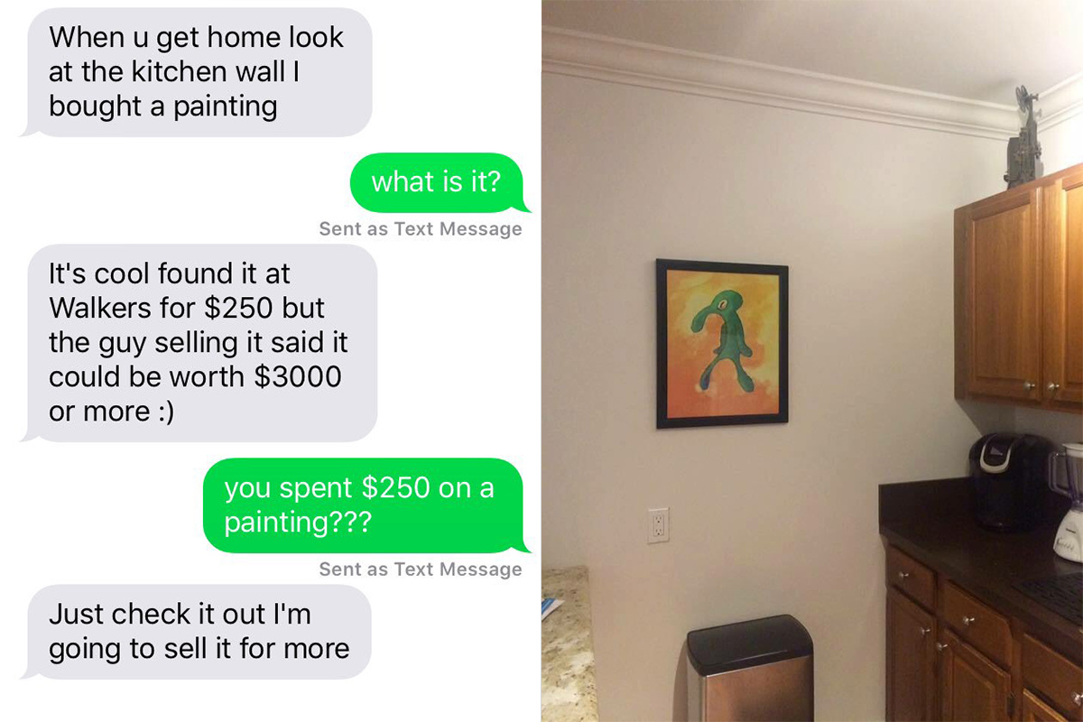 1200x800 This Mum Bought Squidward'S - Bold And Brash Painting
