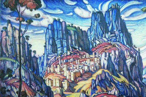 500x333 Nature Drawing Abstract Painting - Bombay Painting