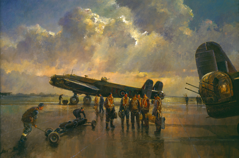 800x530 Halifax Bomber - Bomber Painting