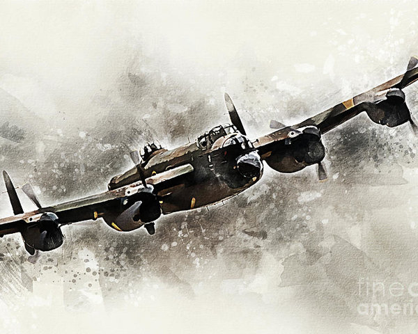 600x480 Bbmf Lancaster Bomber - Bomber Painting