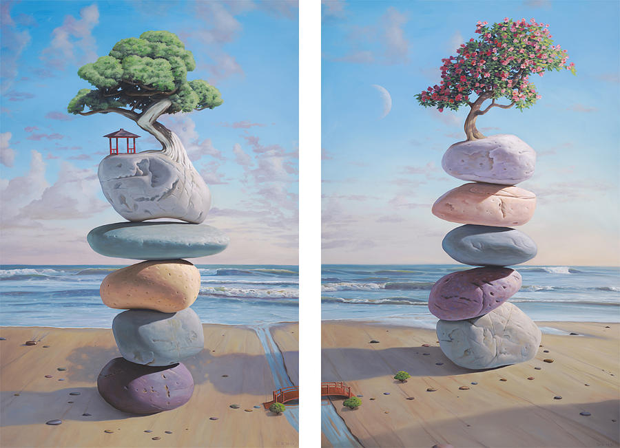 900x651 The Lovers Painting By Paul Bond - Bond Painting