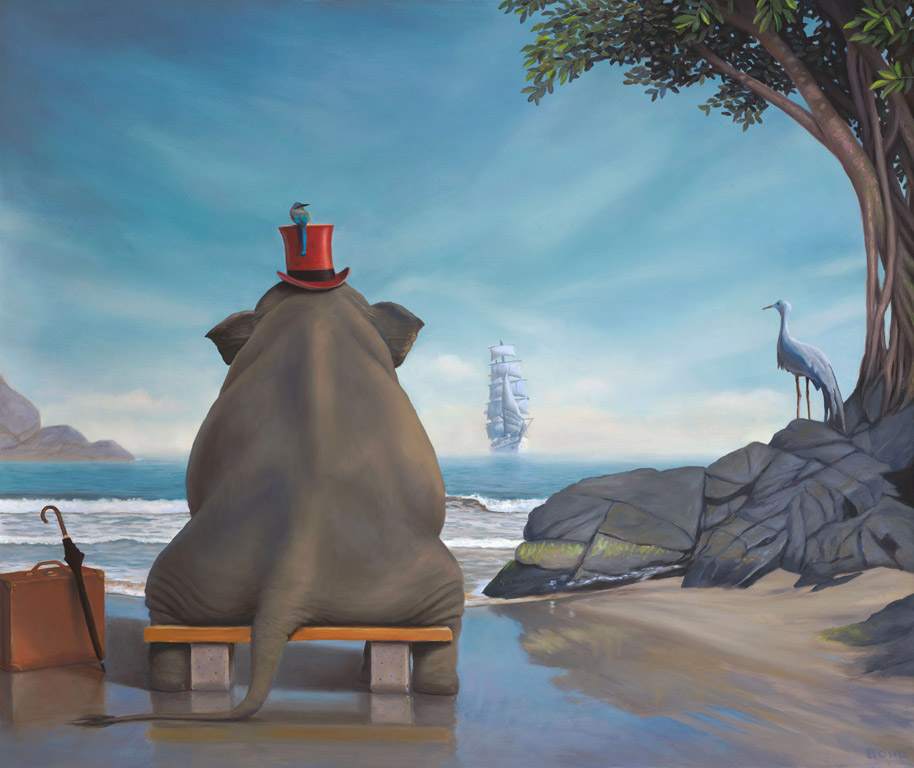 914x768 Welcome To The Surreal World Of Magic Realism Artist Paul Bond. - Bond Painting