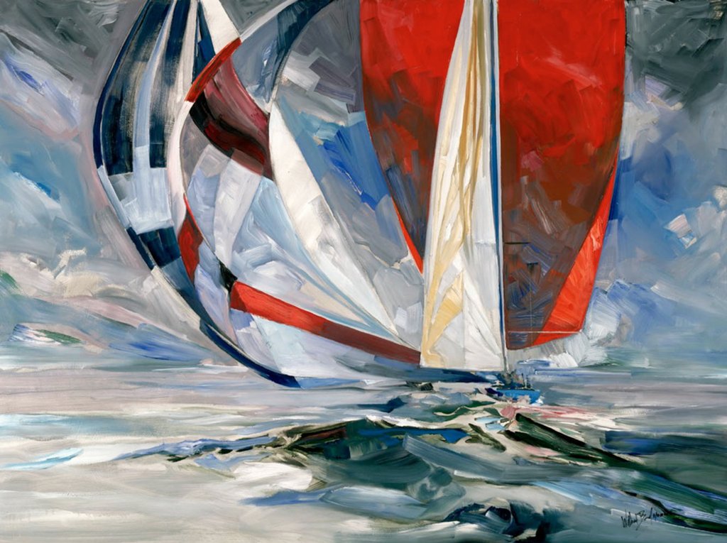 1024x765 Willard Bond, Painter Of Yachting Life, Dies - Bond Painting