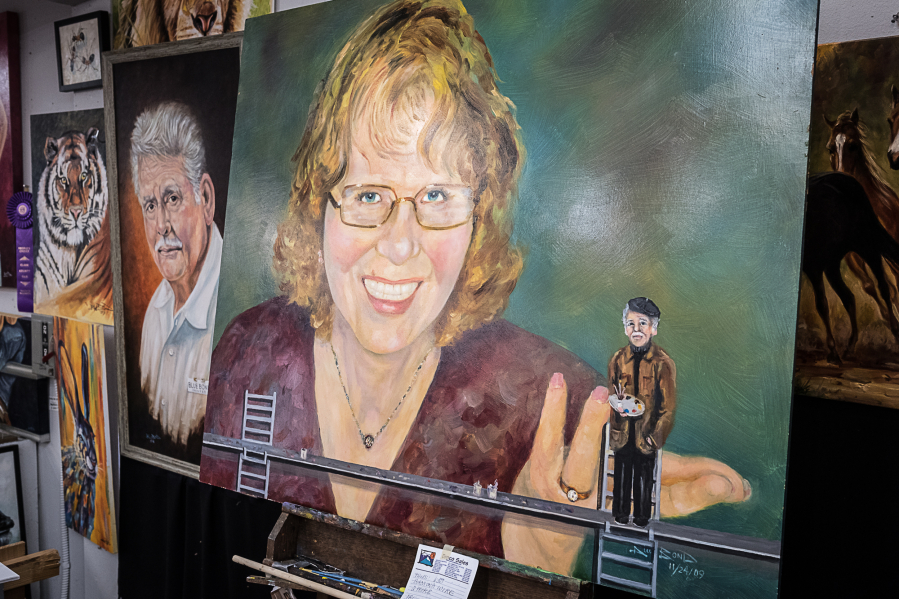 899x599 Bonding With Blue, Here - Bond Painting