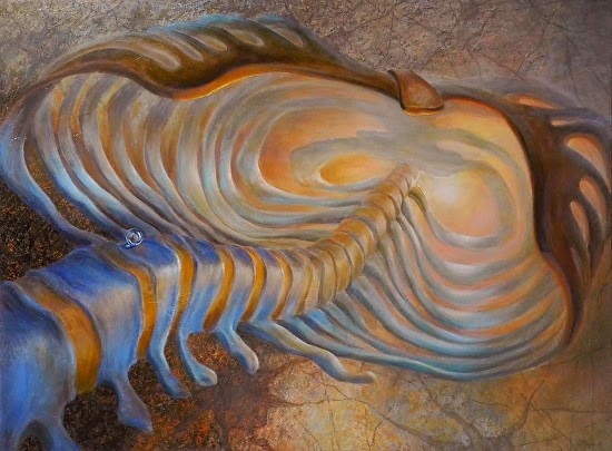 550x405 Daily Painters Of Colorado Contemporary Health Care Medical Art - Bone Painting