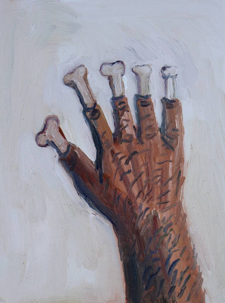 770x1037 Saatchi Art Worked My Fingers To The Bone Painting By John Kilduff - Bone Painting