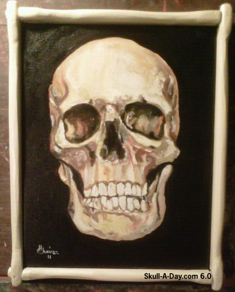 463x575 Skull Painting From Dad - Bone Painting