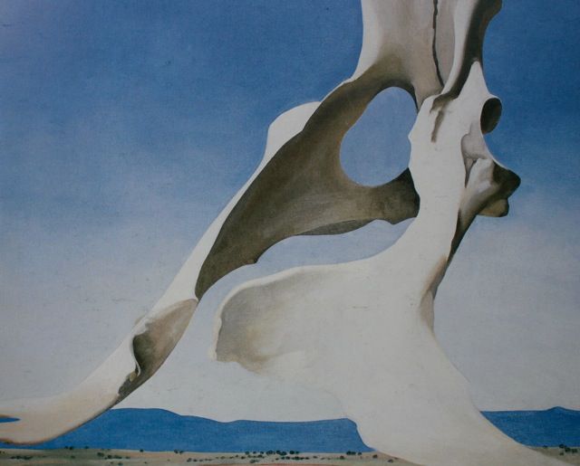 640x515 Georgia O'Keeffe Bone Paintings - Bone Painting