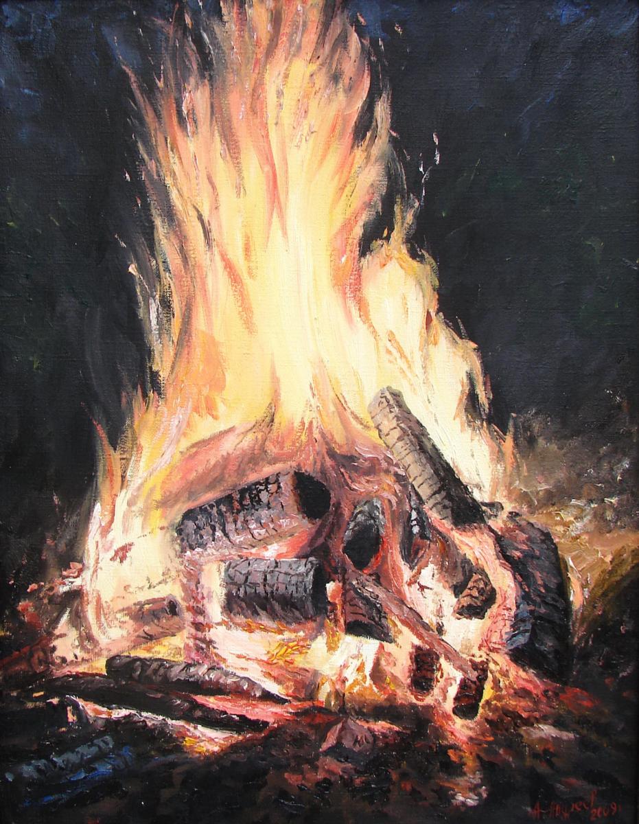 Огонь в картинах художников