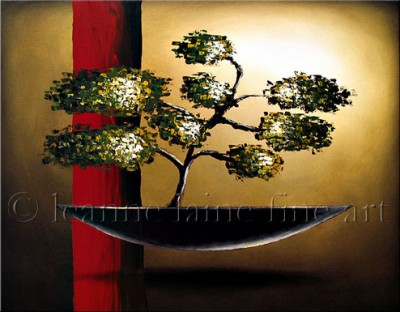 400x312 Bonsai Art, Bonsai Painting, Bonsai Limited Edition Canvas Print - Bonsai Painting